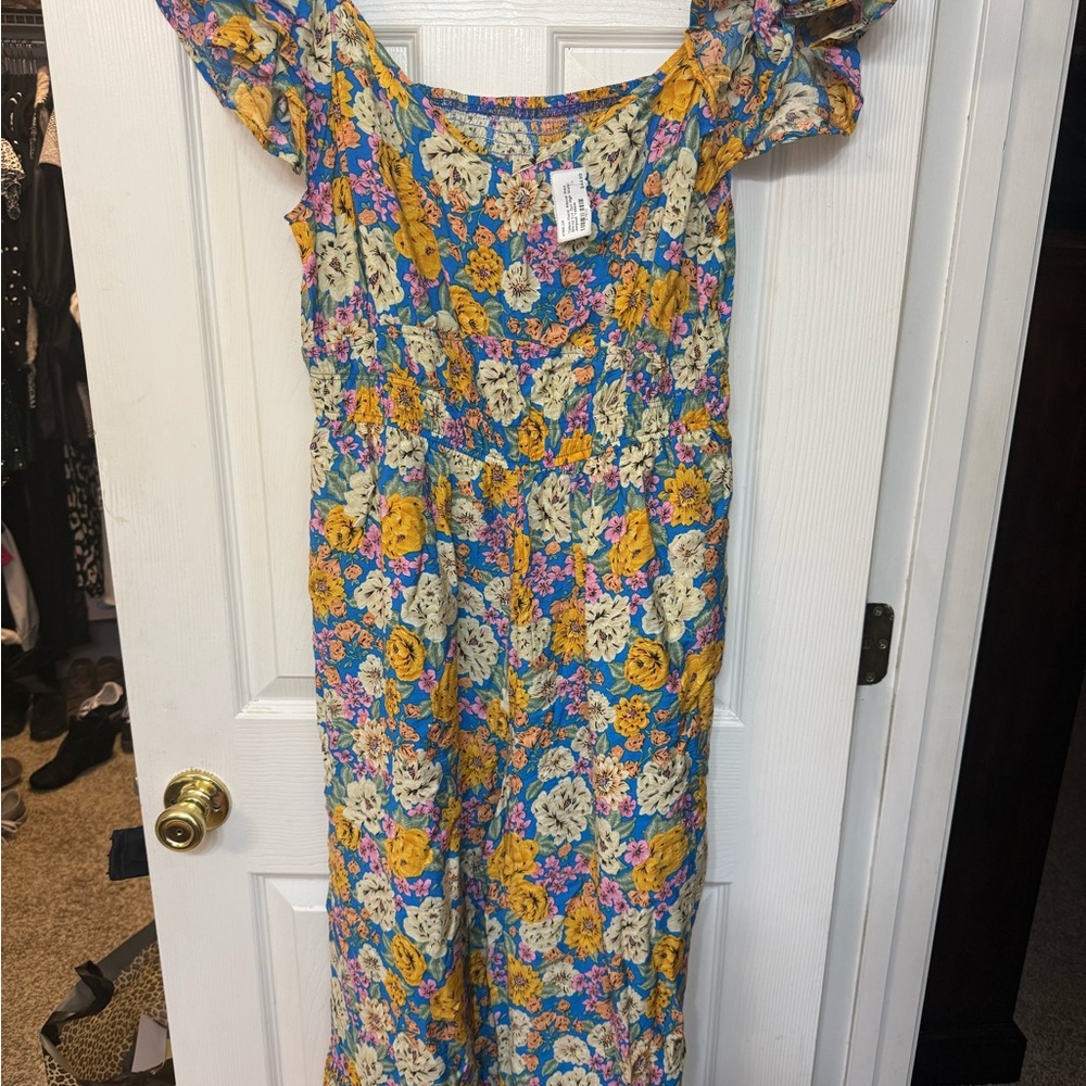 Floral Off-Shoulder Jumpsuit